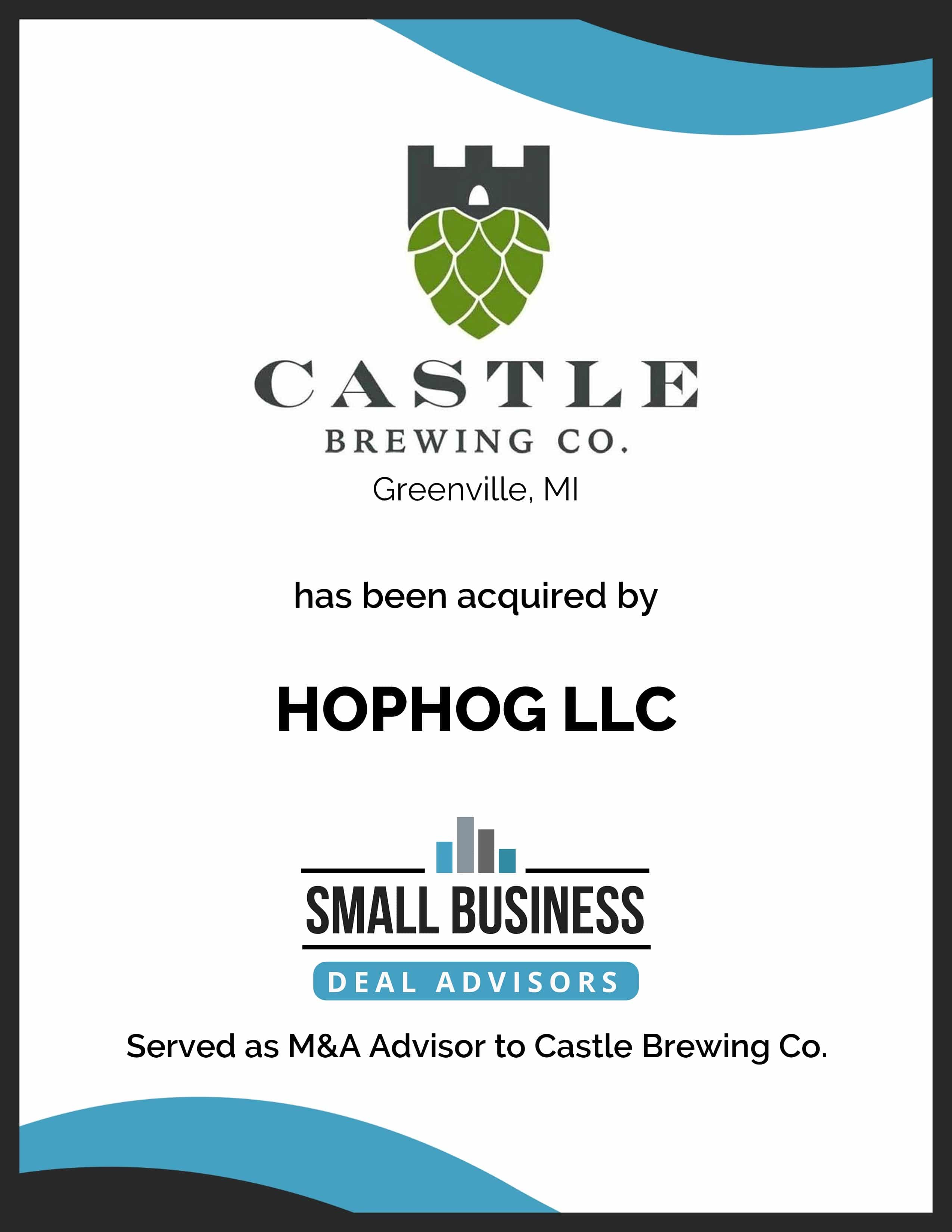 Castle Bewing Co. Acquired by HopHog LLC